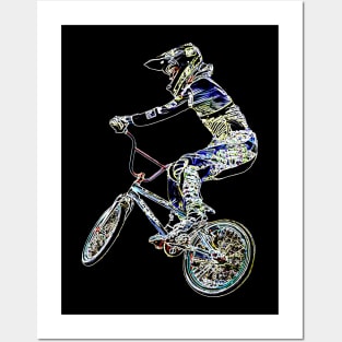 bmx race Posters and Art